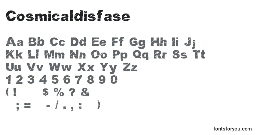 Cosmicaldisfaseフォント–アルファベット、数字、特殊文字