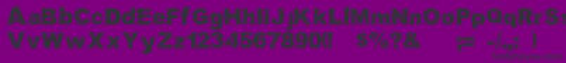 Cosmicaldisfase Font – Black Fonts on Purple Background