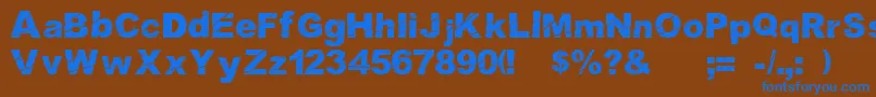 Cosmicaldisfase Font – Blue Fonts on Brown Background