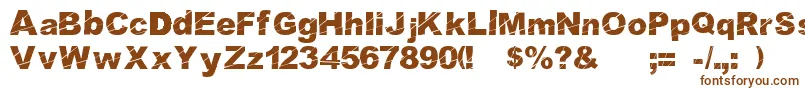 Cosmicaldisfase Font – Brown Fonts on White Background