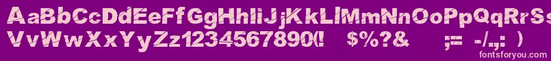 Cosmicaldisfase Font – Pink Fonts on Purple Background