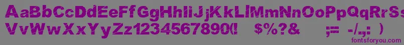 Cosmicaldisfase Font – Purple Fonts on Gray Background