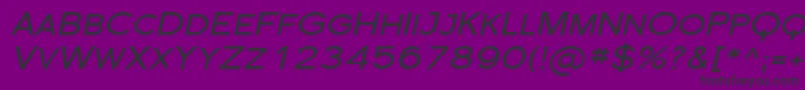 SfflorencesansscexpItalic Font – Black Fonts on Purple Background