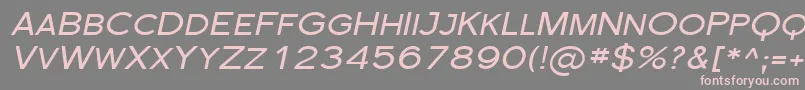 SfflorencesansscexpItalic Font – Pink Fonts on Gray Background