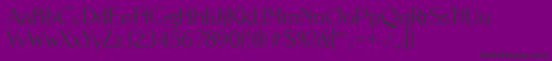 NevadaXlight-fontti – mustat fontit violetilla taustalla