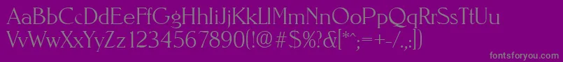 Шрифт NevadaXlight – серые шрифты на фиолетовом фоне