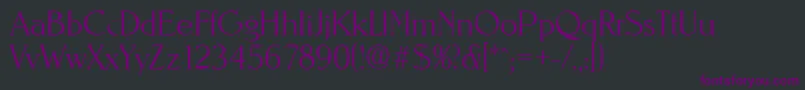 Шрифт NevadaXlight – фиолетовые шрифты на чёрном фоне