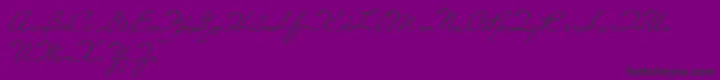 LivingTogether Font – Black Fonts on Purple Background