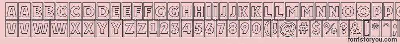 PlakattitulcmotlRegular Font – Black Fonts on Pink Background