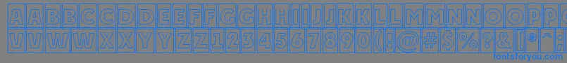 PlakattitulcmotlRegular Font – Blue Fonts on Gray Background