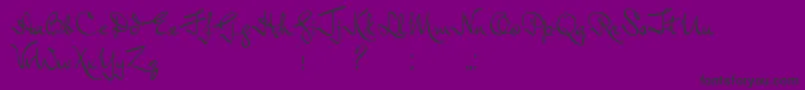 Шрифт InductiveResonance – чёрные шрифты на фиолетовом фоне