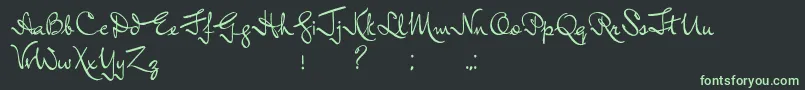 Шрифт InductiveResonance – зелёные шрифты на чёрном фоне