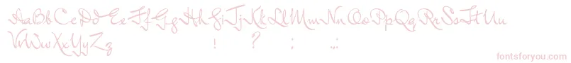 InductiveResonance Font – Pink Fonts on White Background