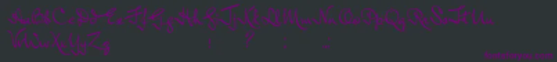 InductiveResonance Font – Purple Fonts on Black Background