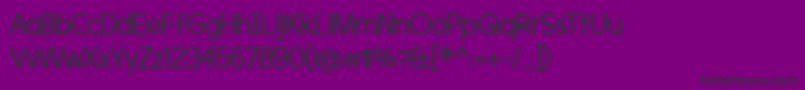 フォントMorningtype – 紫の背景に黒い文字