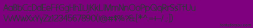 fuente Morningtype – Fuentes Negras Sobre Fondo Morado