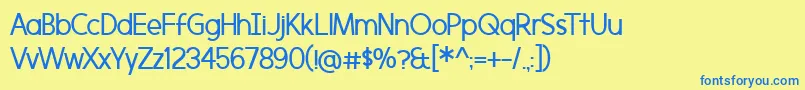 More about Morningtype Font Morningtype Font – Blue Fonts on Yellow Background