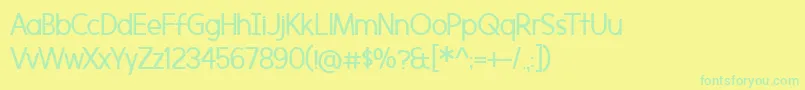 More about Morningtype Font Morningtype Font – Green Fonts on Yellow Background