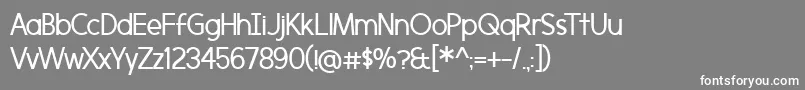 Morningtype Font – White Fonts on Gray Background