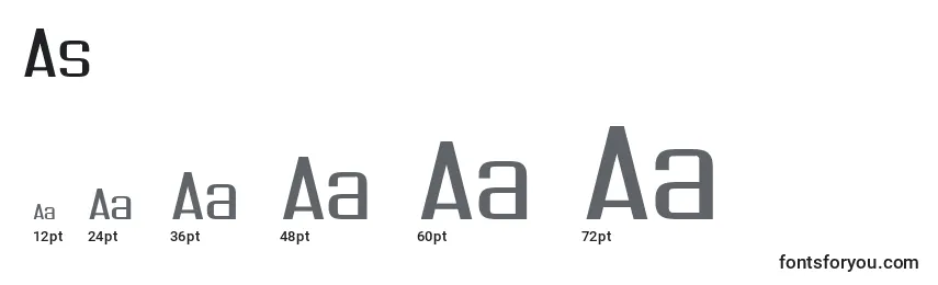 As Font Sizes