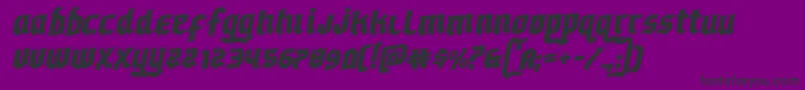Шрифт Empirecrownrotal – чёрные шрифты на фиолетовом фоне