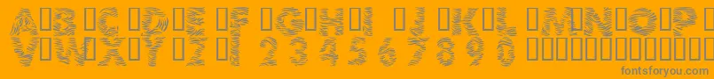 Weitere Informationen zur 101ZebraPrint-Schriftart 101ZebraPrint-Schriftart – Graue Schriften auf orangefarbenem Hintergrund