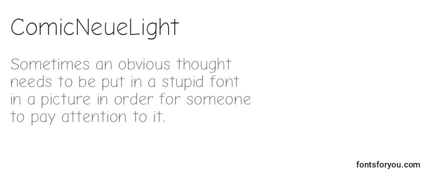 Review of the ComicNeueLight Font