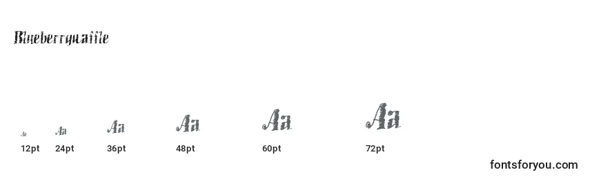 Tamaños de fuente Blueberrywaffle