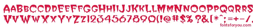 BloodCyrillic Font – Red Fonts