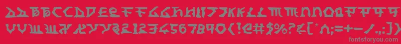 Homewt Font – Gray Fonts on Red Background