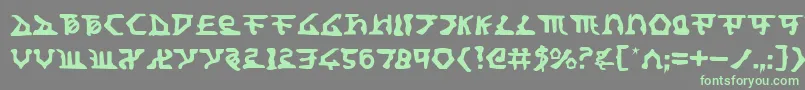 Homewt Font – Green Fonts on Gray Background