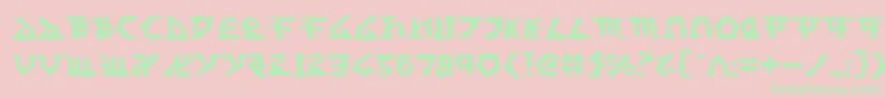 Homewt Font – Green Fonts on Pink Background