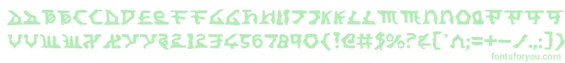 Homewt Font – Green Fonts on White Background
