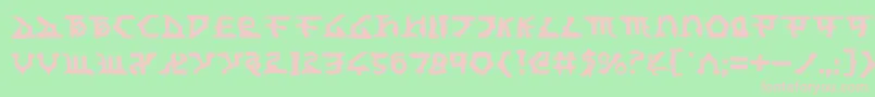 Homewt Font – Pink Fonts on Green Background