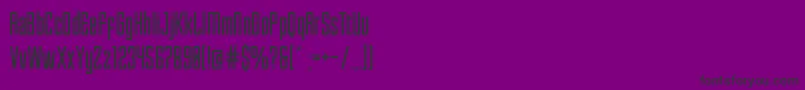 Enfatica Font – Black Fonts on Purple Background