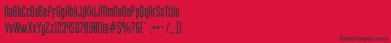Enfatica Font – Black Fonts on Red Background