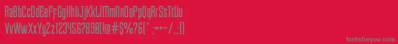 Enfatica Font – Gray Fonts on Red Background