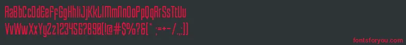 Enfatica Font – Red Fonts on Black Background