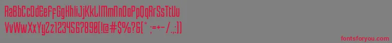 Enfatica Font – Red Fonts on Gray Background