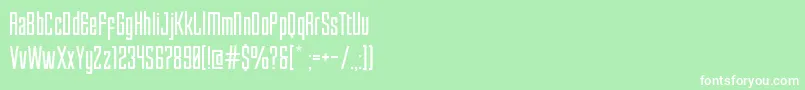 Enfatica Font – White Fonts on Green Background