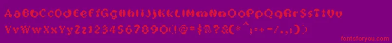 OakMagicmushroom Font – Red Fonts on Purple Background