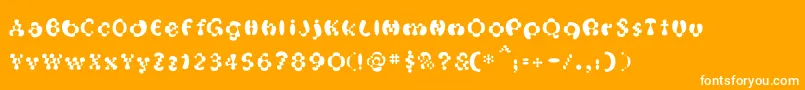 OakMagicmushroom Font – White Fonts on Orange Background