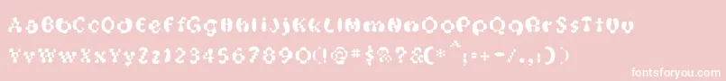 フォントOakMagicmushroom – ピンクの背景に白い文字