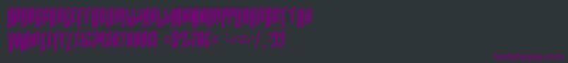 AlmanacItalicGrunge Font – Purple Fonts on Black Background