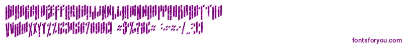 AlmanacItalicGrunge-Schriftart – Violette Schriften