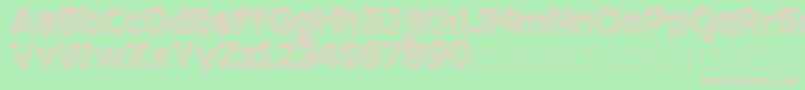 HairyMonster Font – Pink Fonts on Green Background