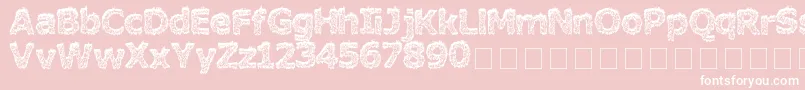 HairyMonster Font – White Fonts on Pink Background