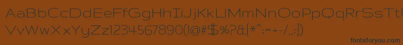 GruppoRegular Font – Black Fonts on Brown Background