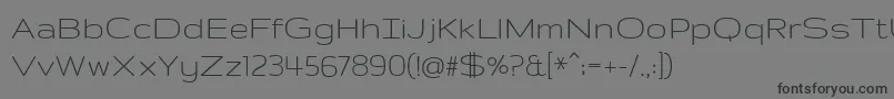 GruppoRegular Font – Black Fonts on Gray Background