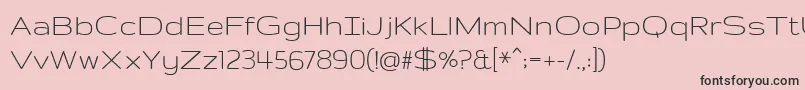 GruppoRegular-Schriftart – Schwarze Schriften auf rosa Hintergrund